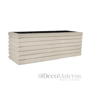 matera jardinera cemento 40 cm acanalada